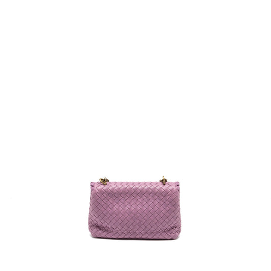 Bottega Veneta Olympia Bag Leather Light Purple GHW