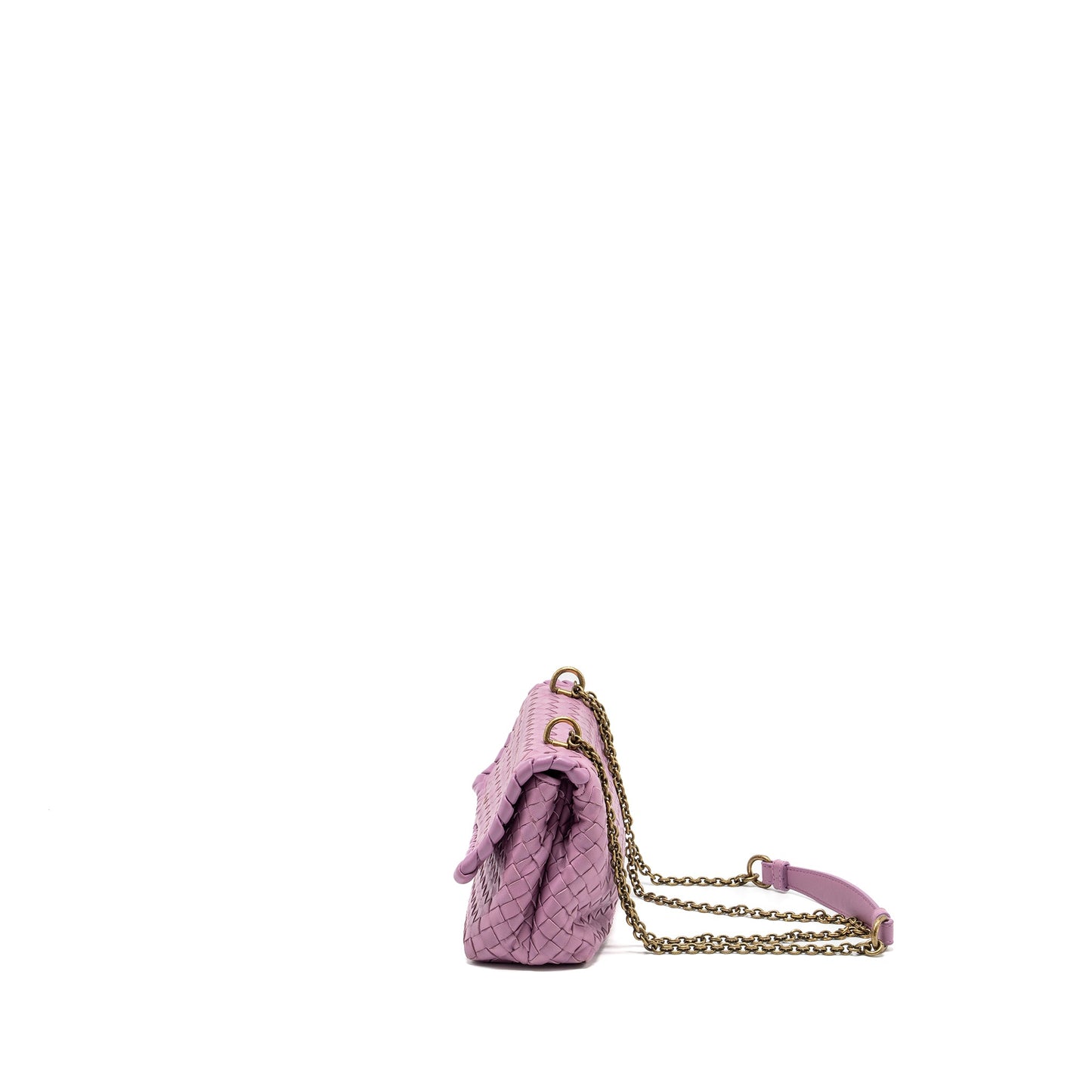 Bottega Veneta Olympia Bag Leather Light Purple GHW