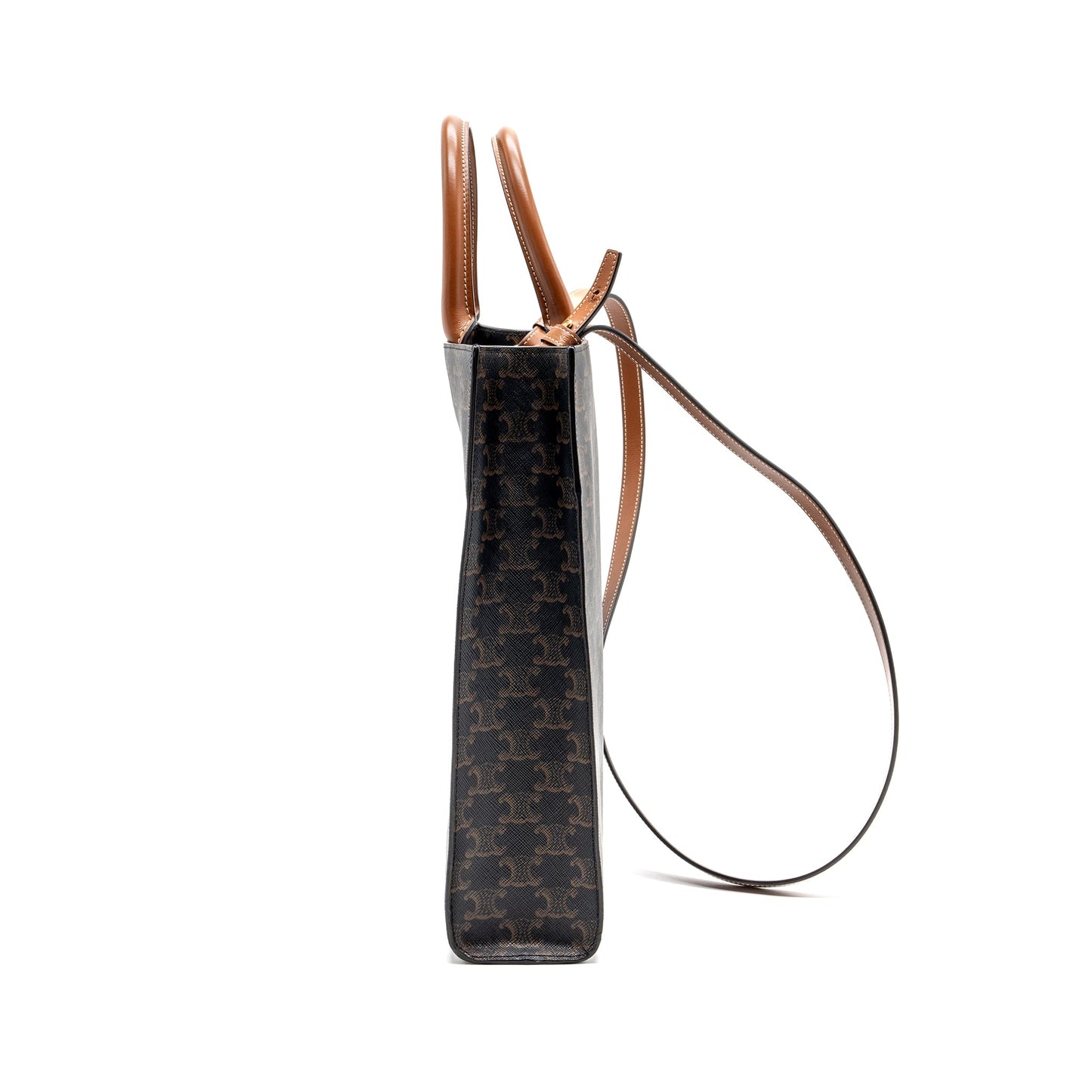 Celine Vertical Cabas Triomphe Canvas GHW