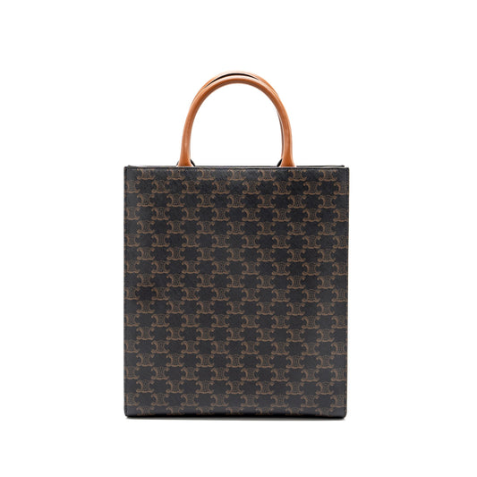 Celine Vertical Cabas Triomphe Canvas GHW