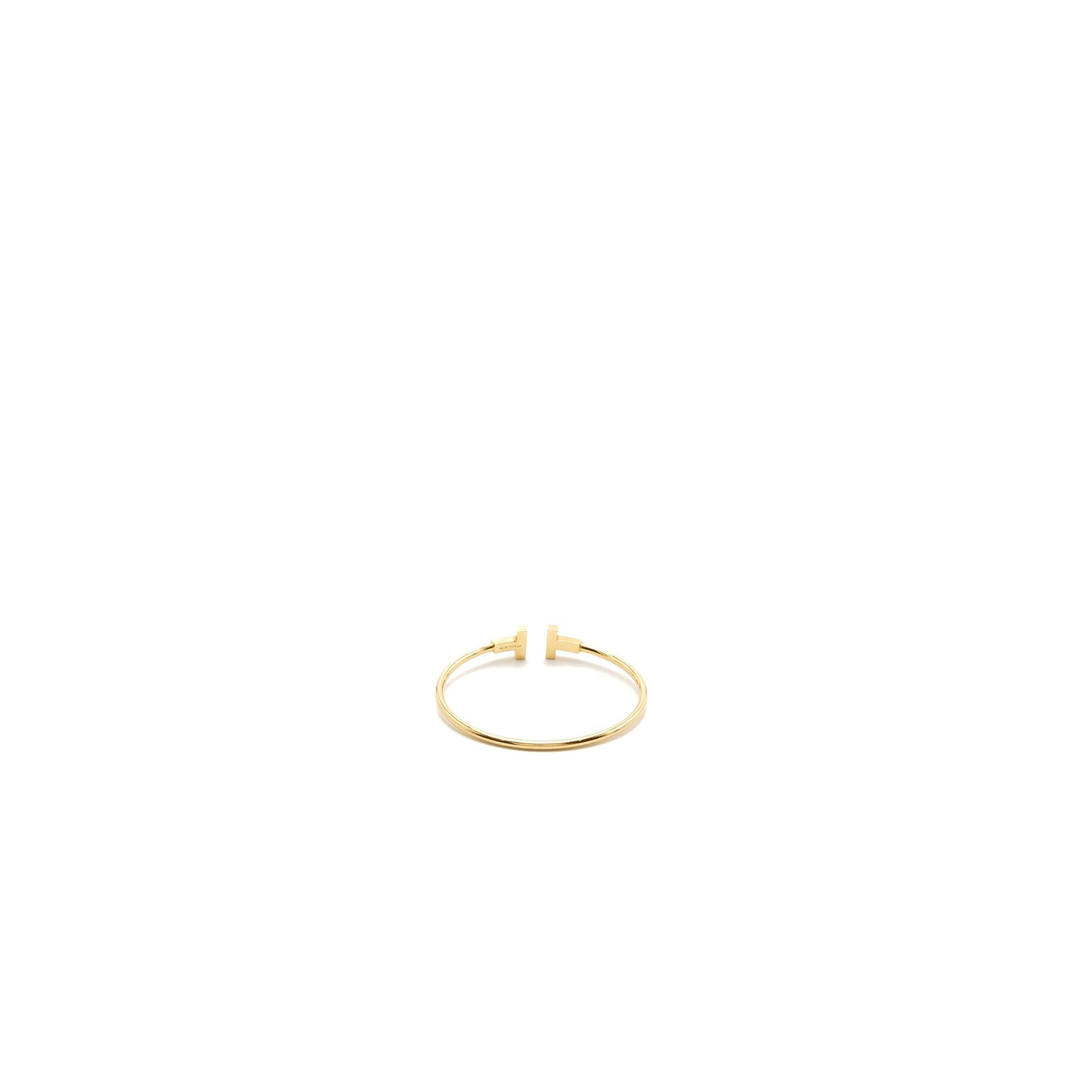 Tiffany Size Small T Wire Bracelet 18K Gold