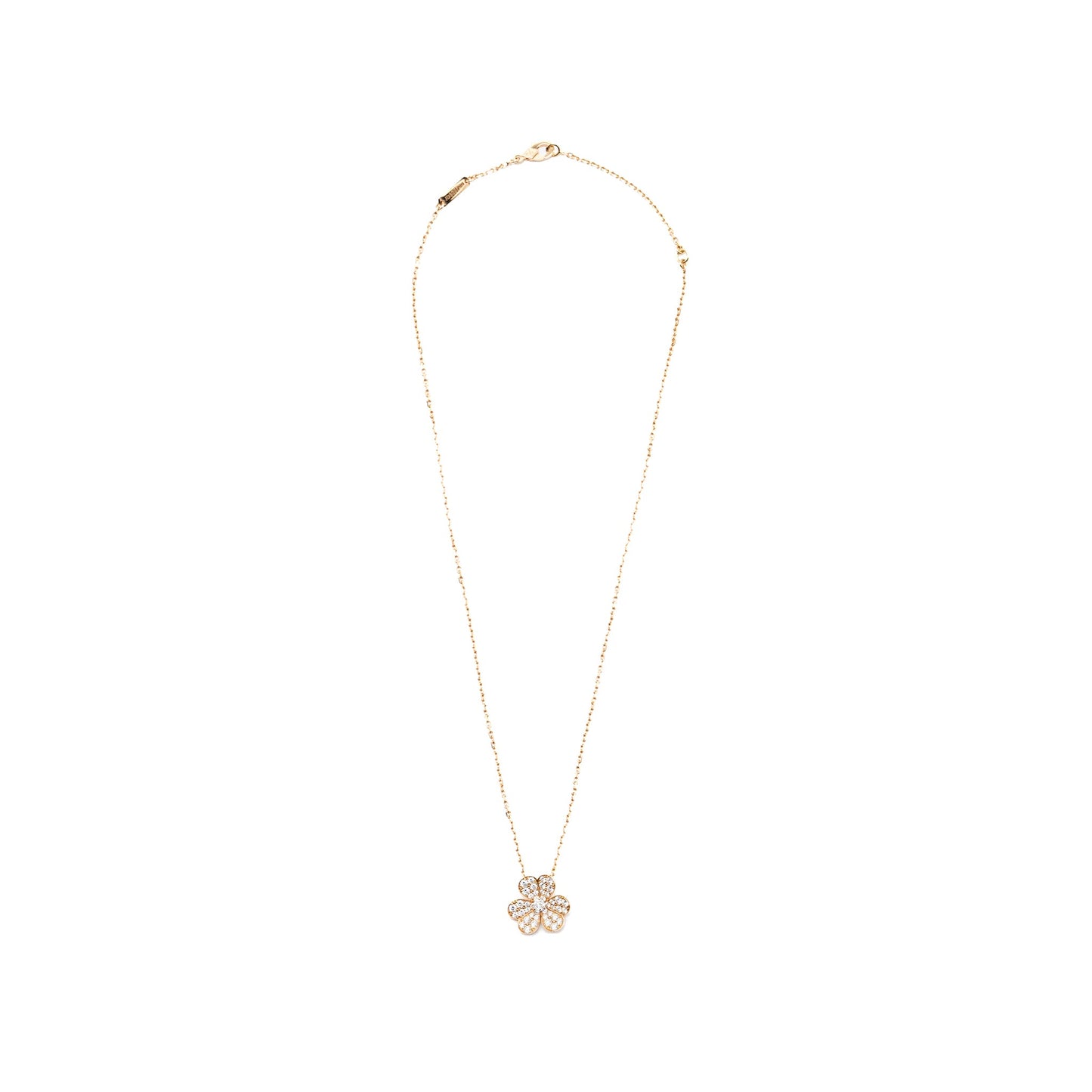 Van Cleef & Arpels Frivole Pendant Rose Gold With Diamonds