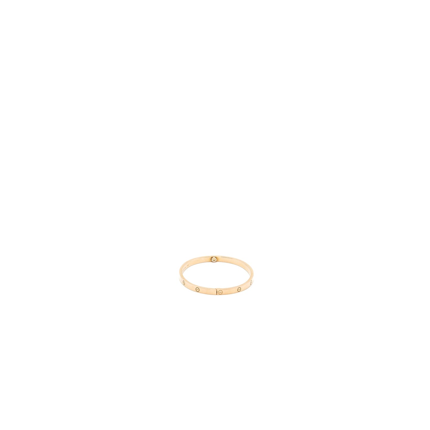 Cartier Size 16 Love Bracelet Small Model Rose Gold