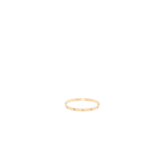 Cartier Size 16 Love Bracelet Small Model Rose Gold