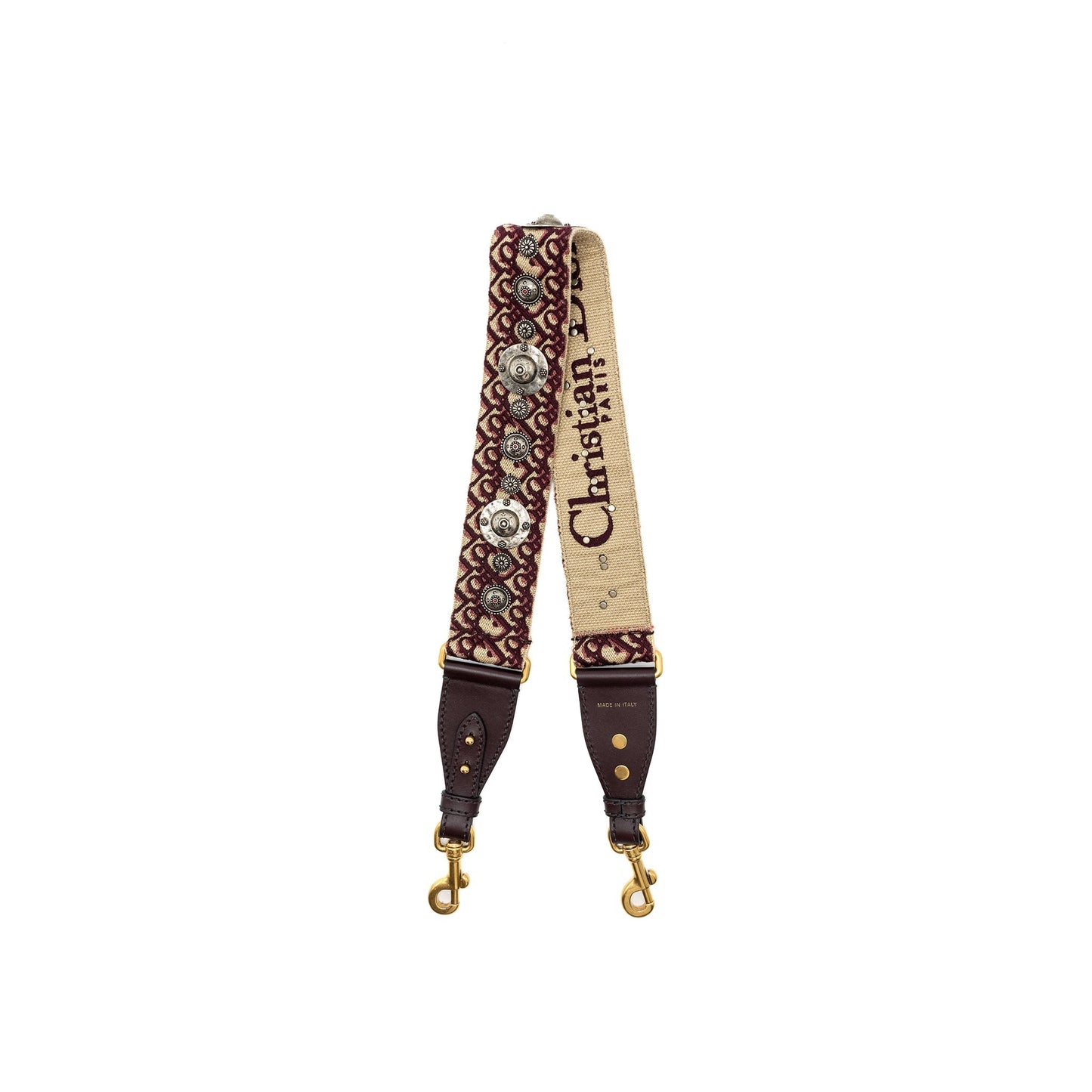 Luxury Dior Shoulder Strap Oblique Canvas/Calfskin Red GHW
