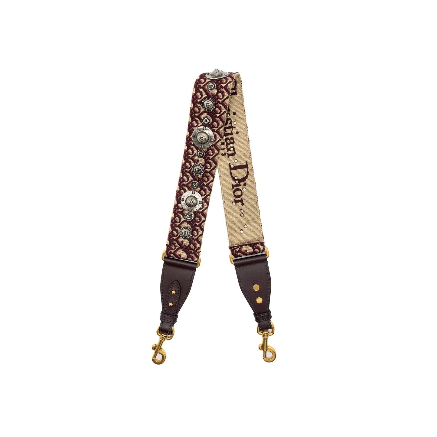 Luxury Dior Shoulder Strap Oblique Canvas/Calfskin Red GHW