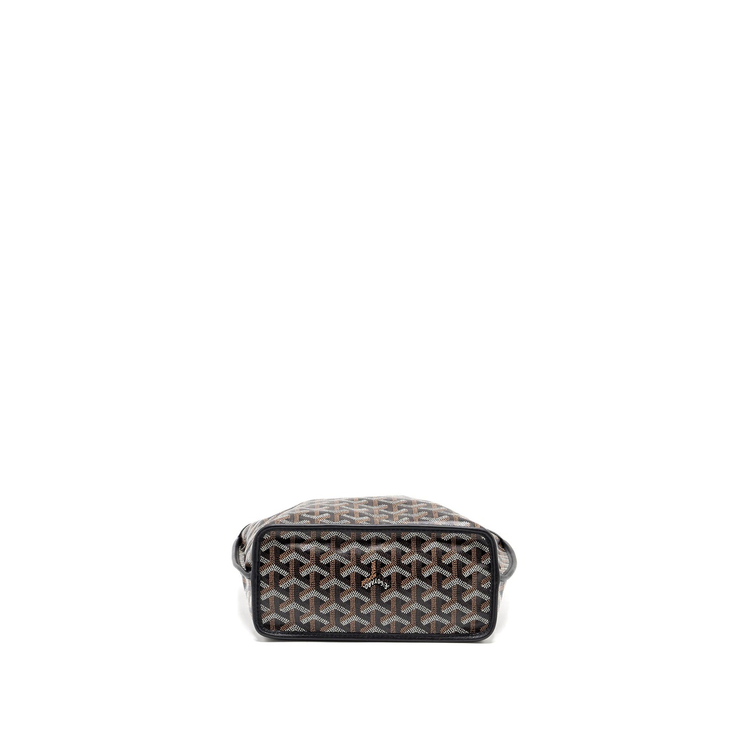 Goyard Anjou Mini Tote Bag Goyardine Canvas/Calfskin Black SHW