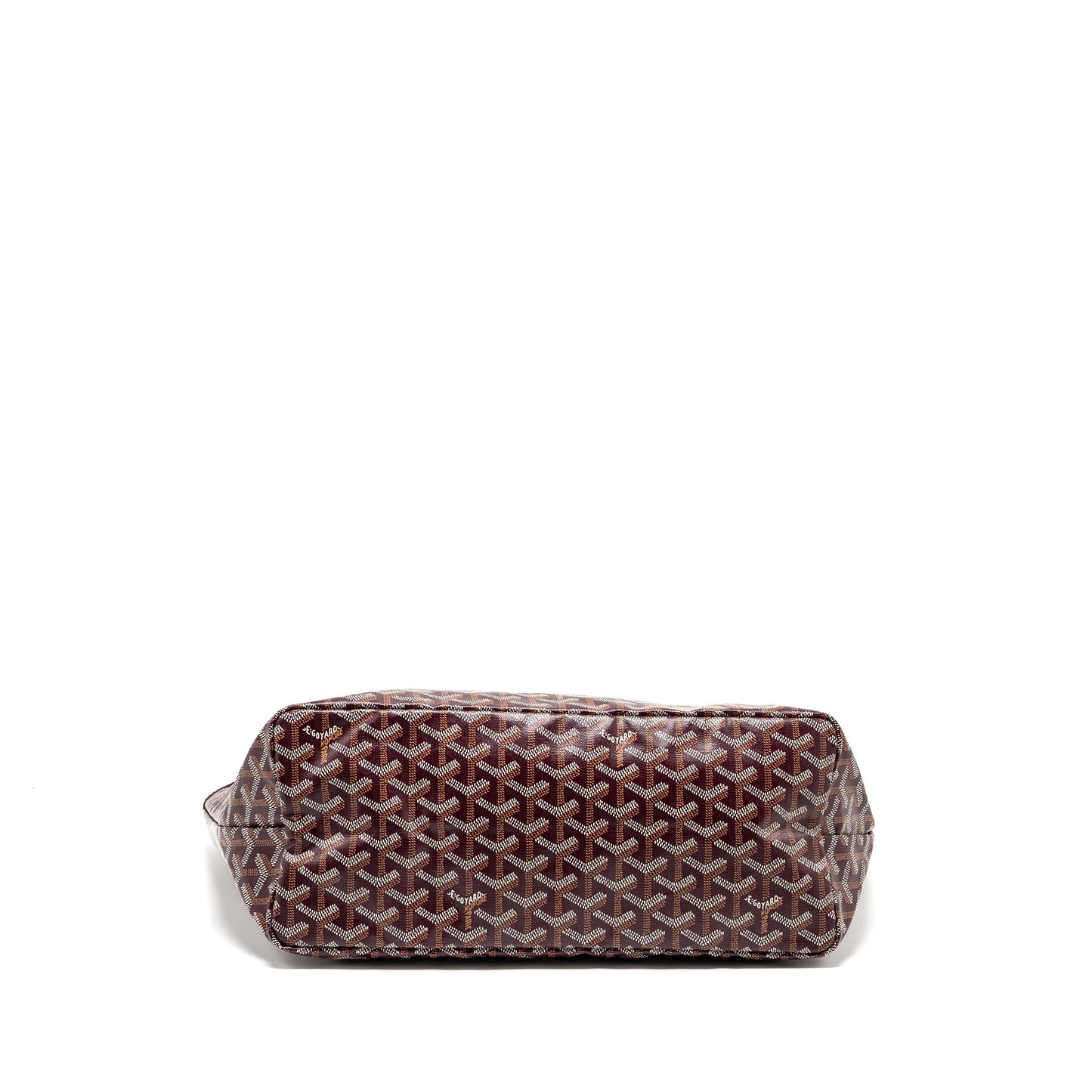 Goyard Saint Louis PM Tote Bag Goyardline Canvas/Calfskin Burgundy SHW