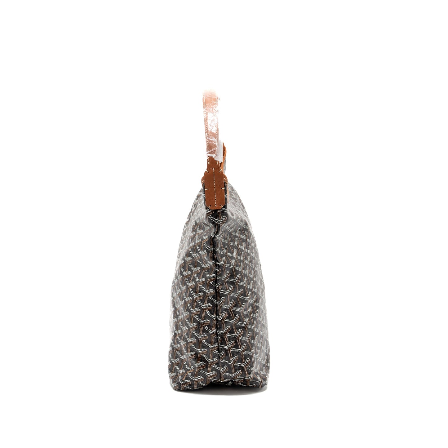 Goyard Boheme Hobo Bag Canvas/Calfskin Black/ Brown SHW