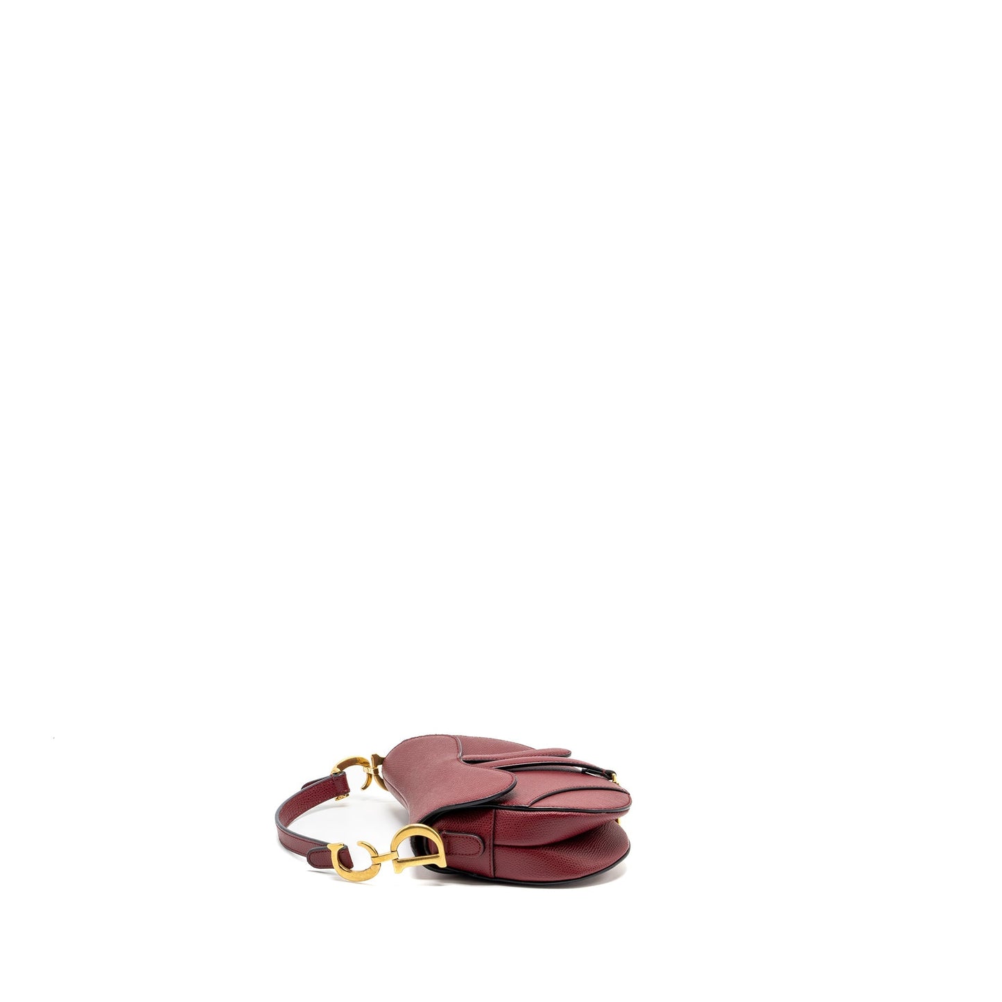 Luxury Dior Mini Saddle bag calfskin red GHW
