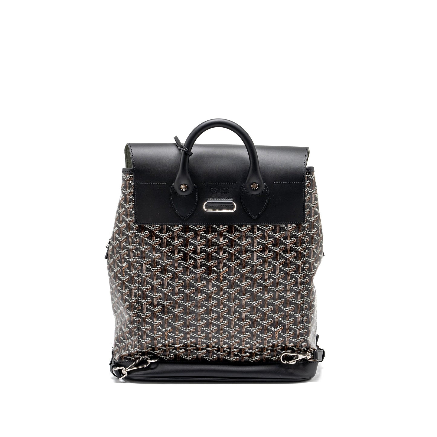 Goyard Alpin Backpack Goyardine Canvas Black SHW