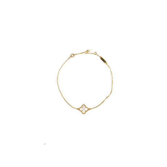 Van Cleef & Arpels sweet alhambra bracelet Yellow Gold, white mother-of-pearl