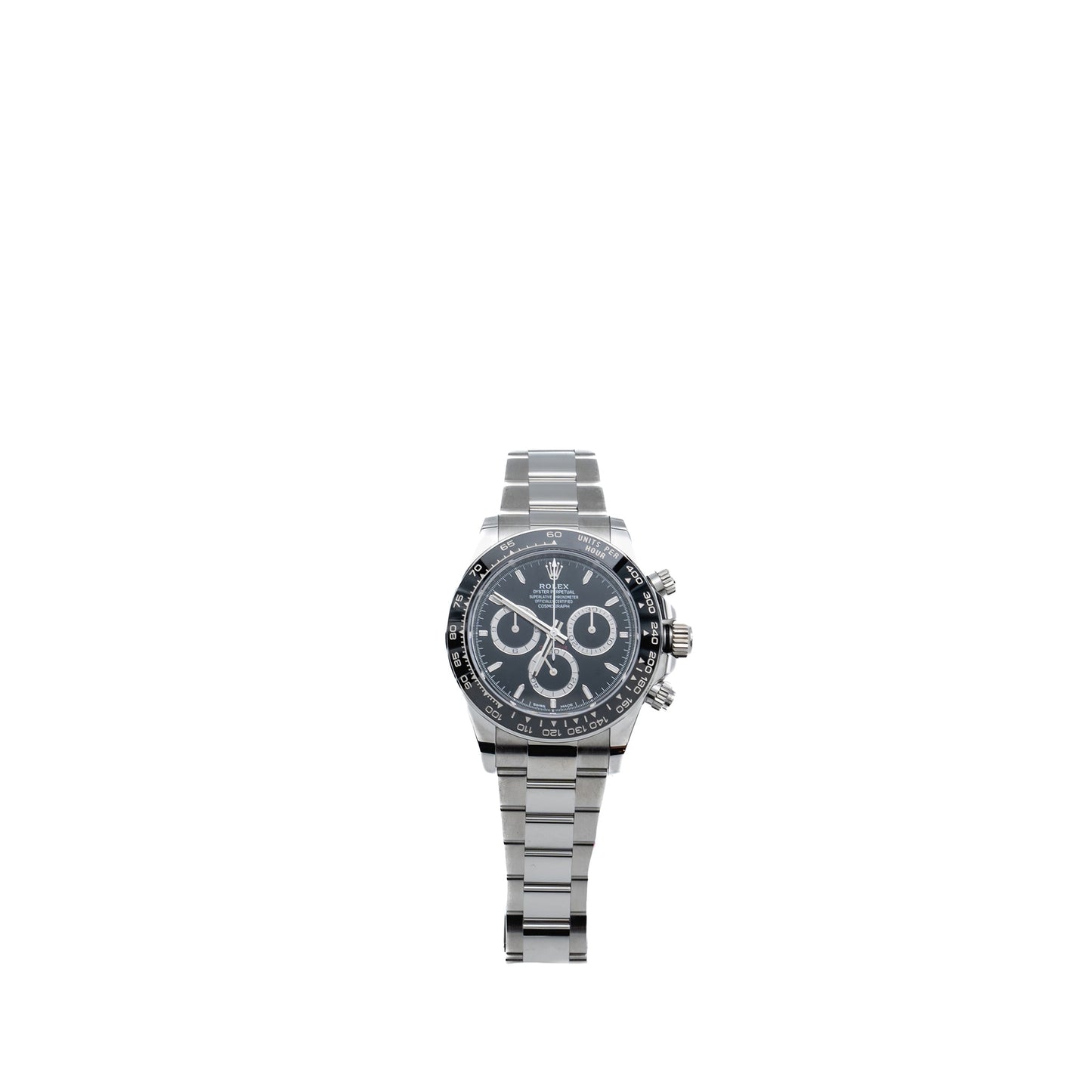 Rolex Cosmography Daytona oyster 40mm oyster steel black dial, model: m126500ln-0002