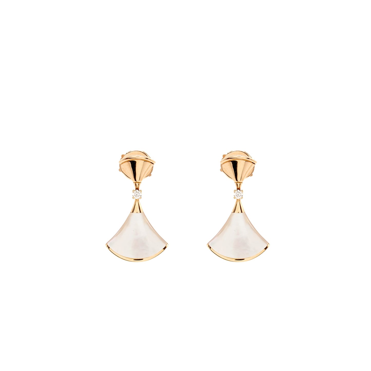 Bvlgari Divas’ Dream Earrings Rose Gold, Mother-of-pearl with Diamonds