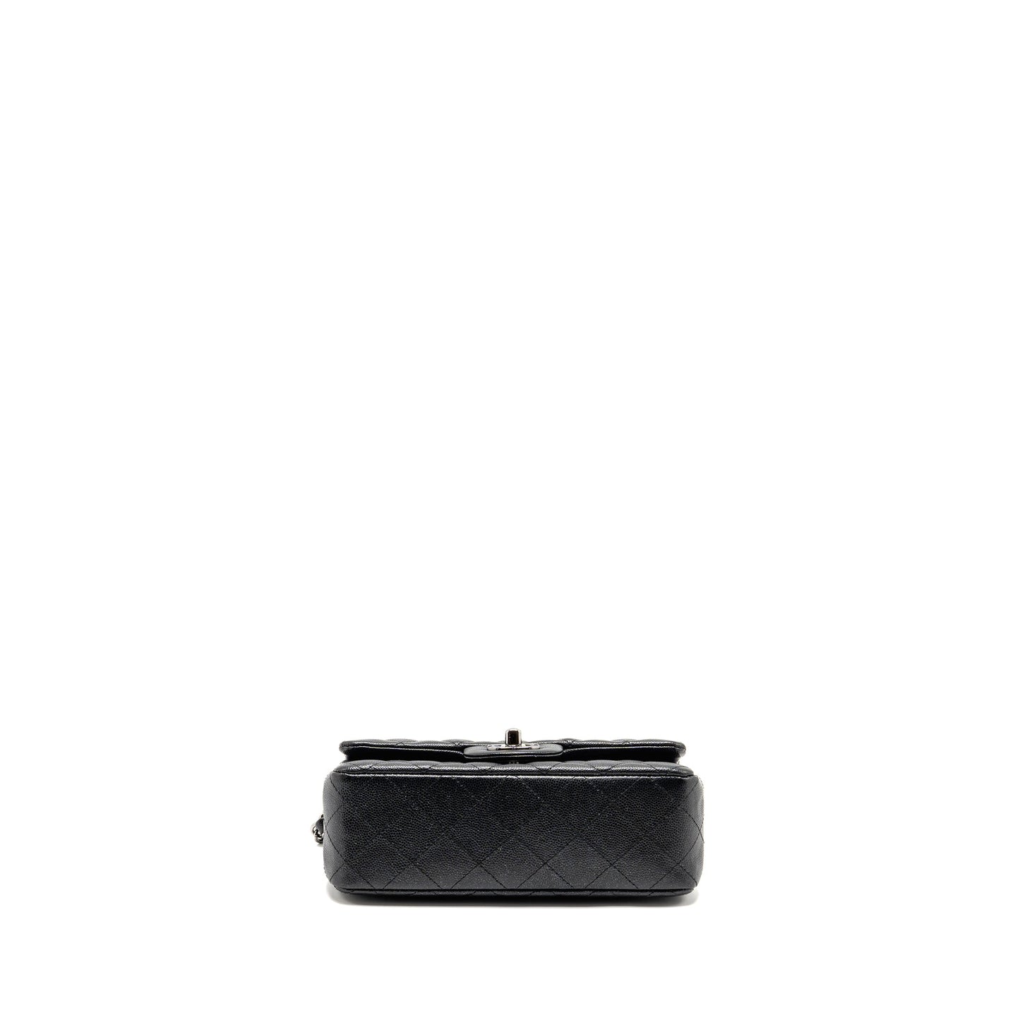 Chanel Mini Rectangular Flap Bag Caviar Iridescent Black SHW
