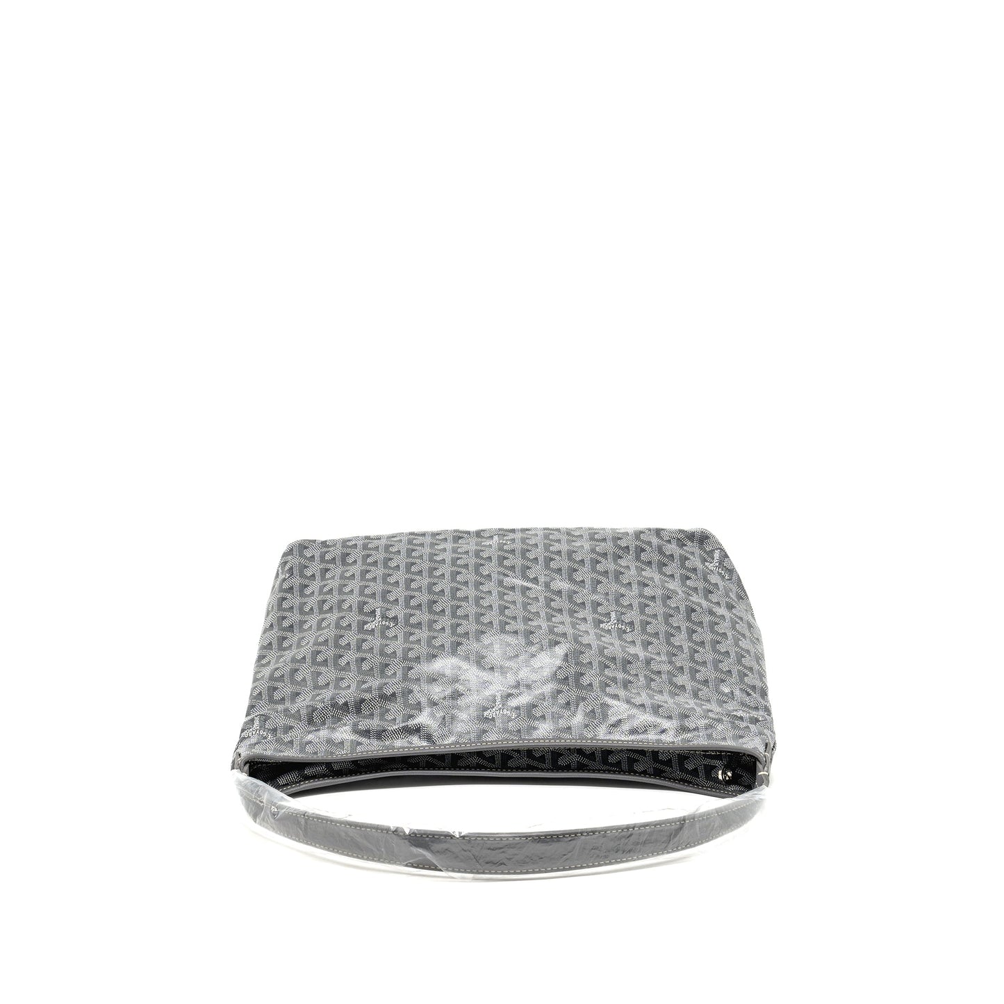 Goyard Boheme Hobo PM Bag Goyardine Canvas/Calfskin Gris SHW