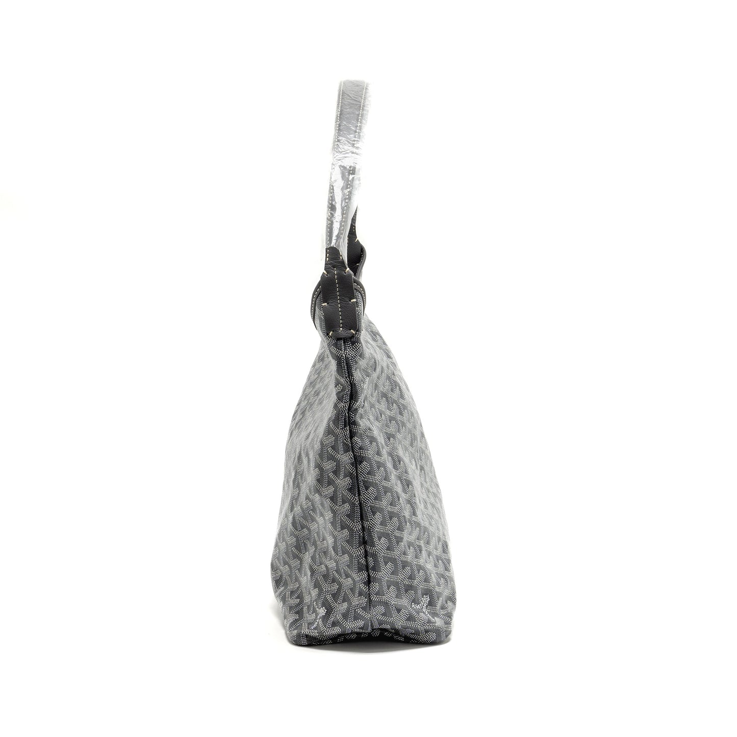 Goyard Boheme Hobo PM Bag Goyardine Canvas/Calfskin Gris SHW