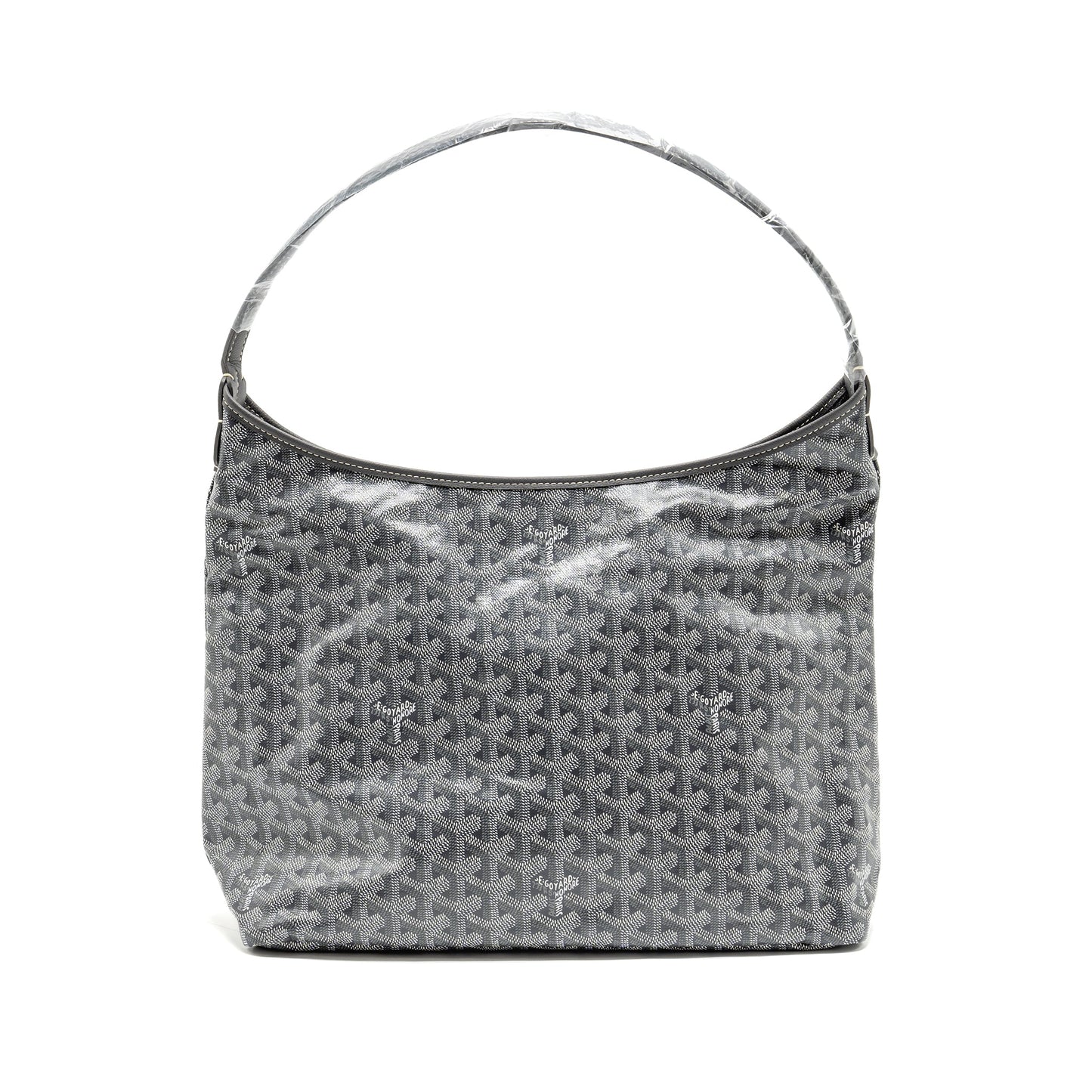 Goyard Boheme Hobo PM Bag Goyardine Canvas/Calfskin Gris SHW