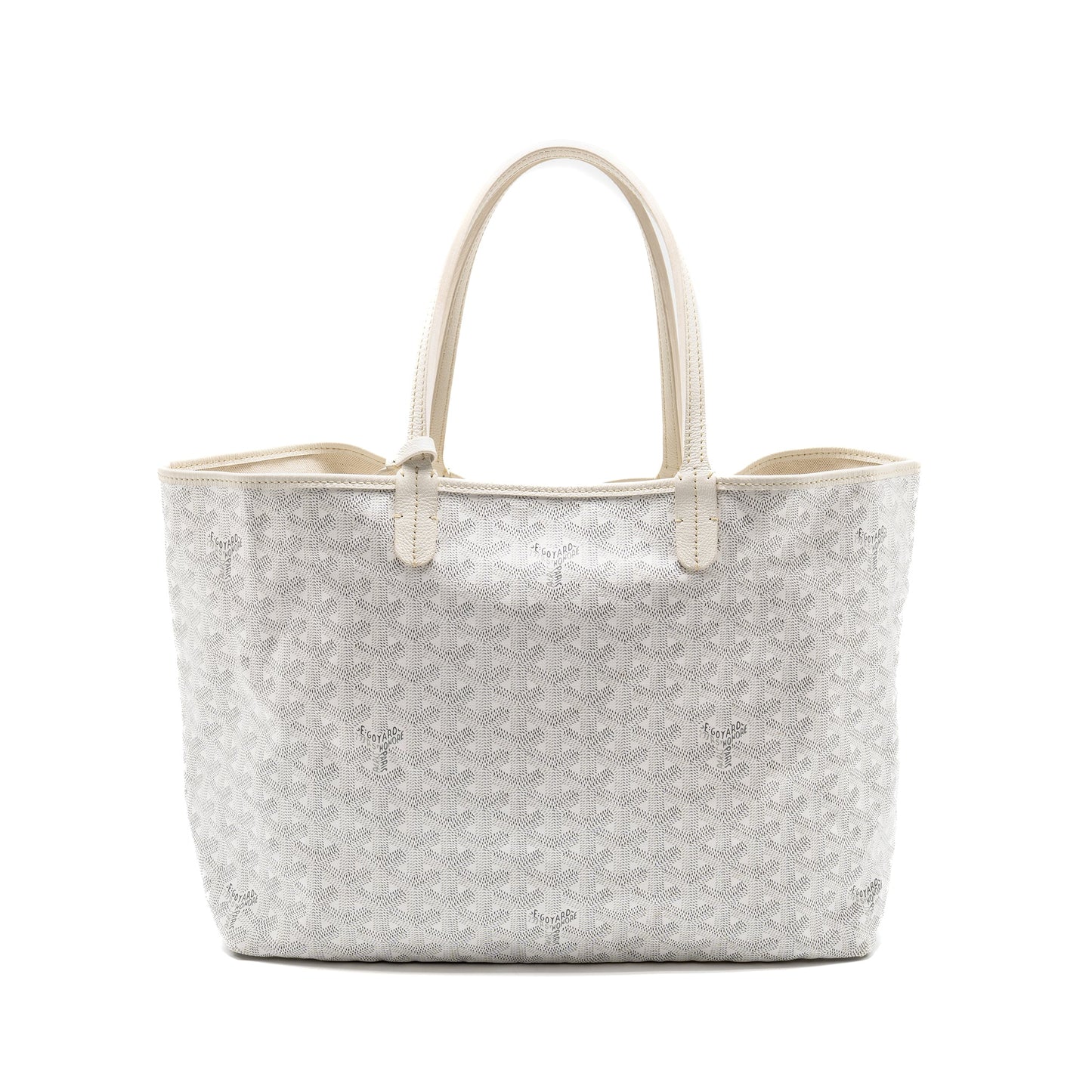 Goyard Saint Louis PM Tote Limited Edition Goyardine Canvas/Calfskin White/Blue/Yellow SHW