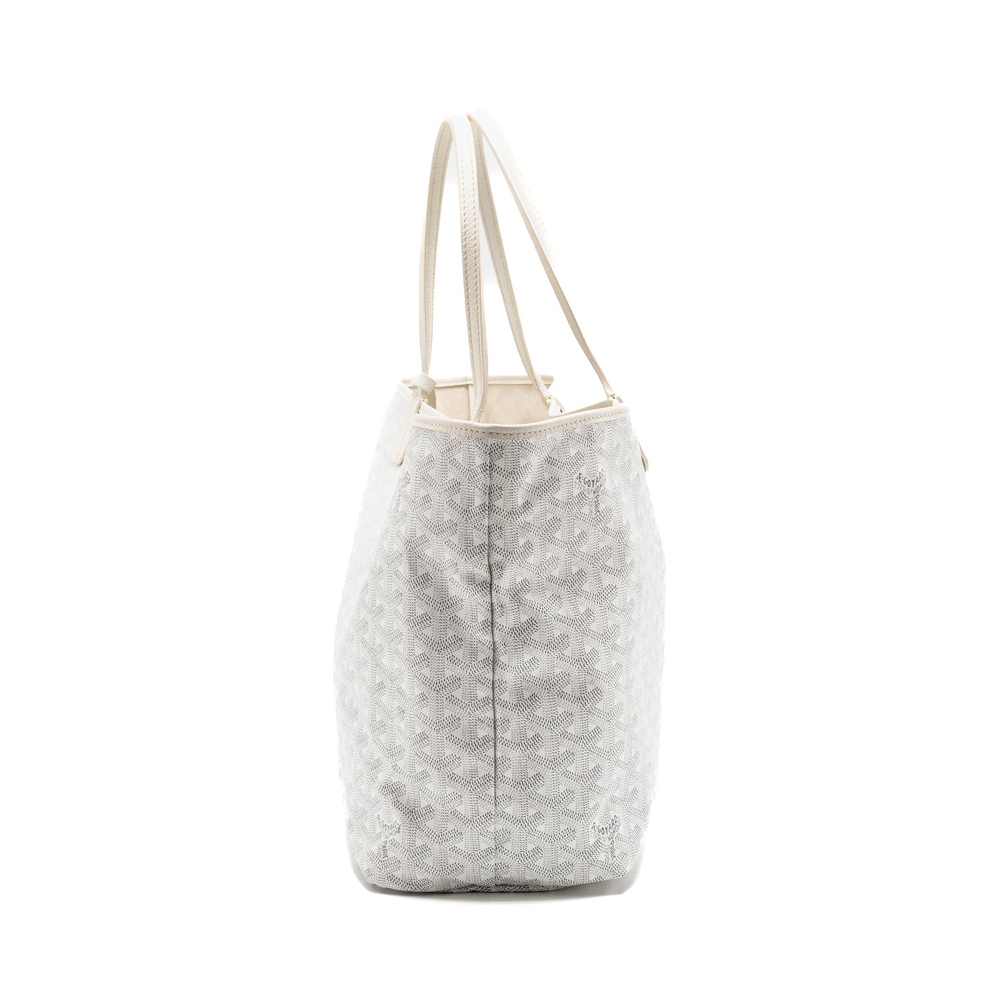 Goyard Saint Louis PM Tote Limited Edition Goyardine Canvas/Calfskin White/Blue/Yellow SHW