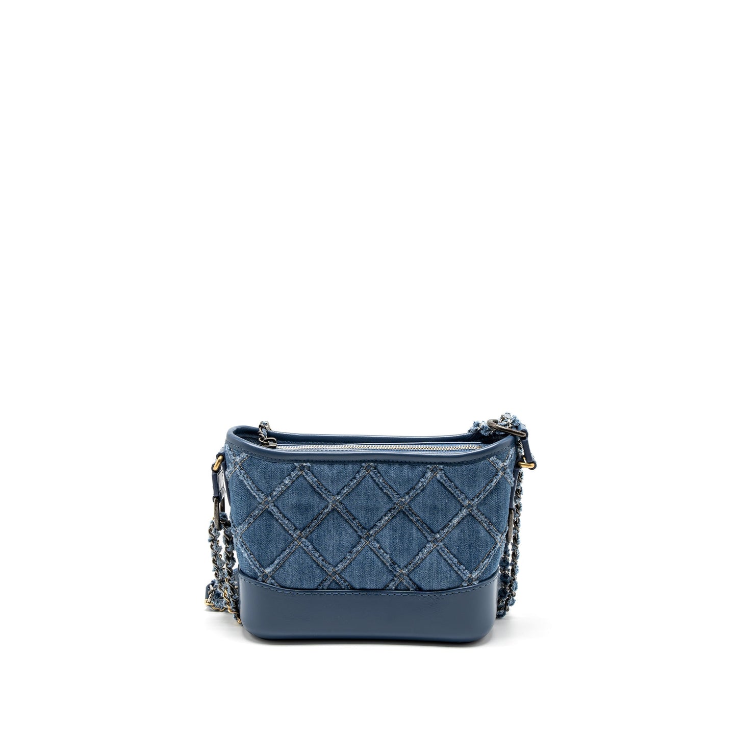 Chanel Small Gabrielle Hobo Bag Denim Blue Multicolour Hardware