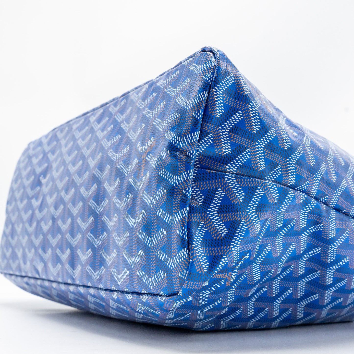 Goyard Boheme Hobo Bag Goyardline Canvas Blue SHW