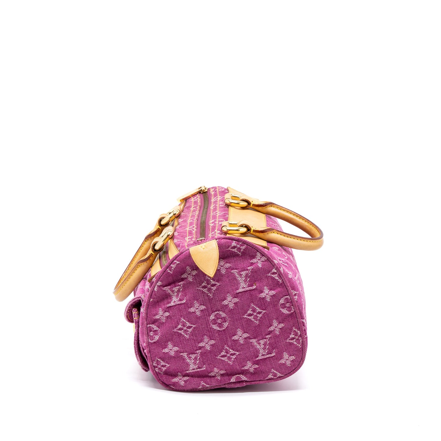 Louis Vuitton Vintage Neo Speedy Monogram Denim Pink GHW