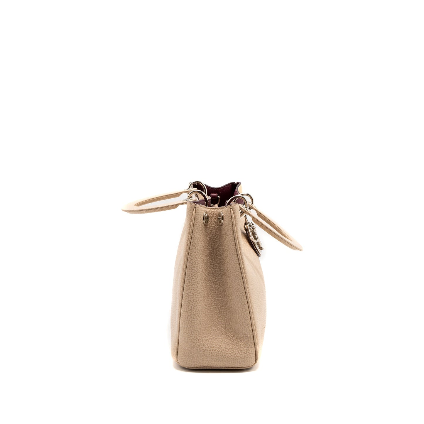 Luxury Dior Luxury Diorissimo Bag Calfskin Beige/Pink SHW