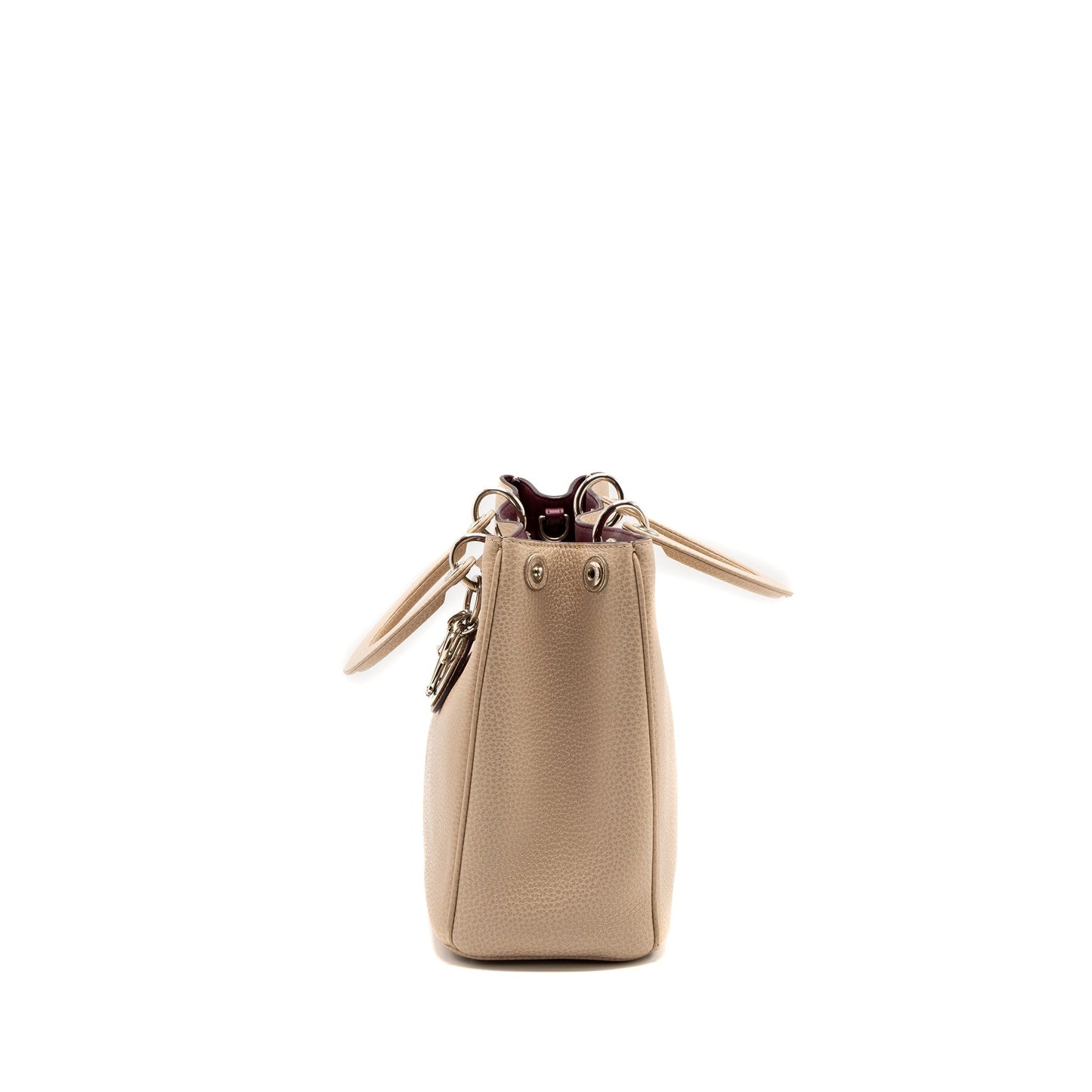 Luxury Dior Luxury Diorissimo Bag Calfskin Beige/Pink SHW