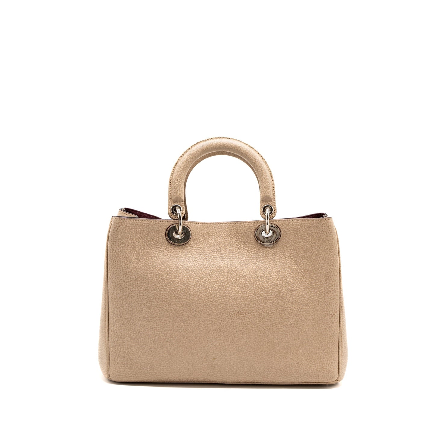Luxury Dior Luxury Diorissimo Bag Calfskin Beige/Pink SHW
