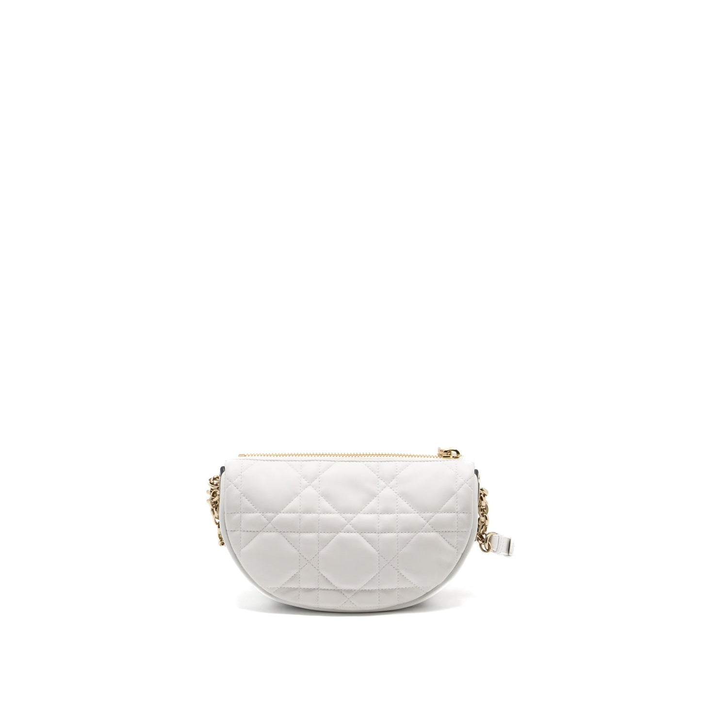 Luxury Dior Medium Luxury Dior Vibe Hobo Bag Lambskin White SHW