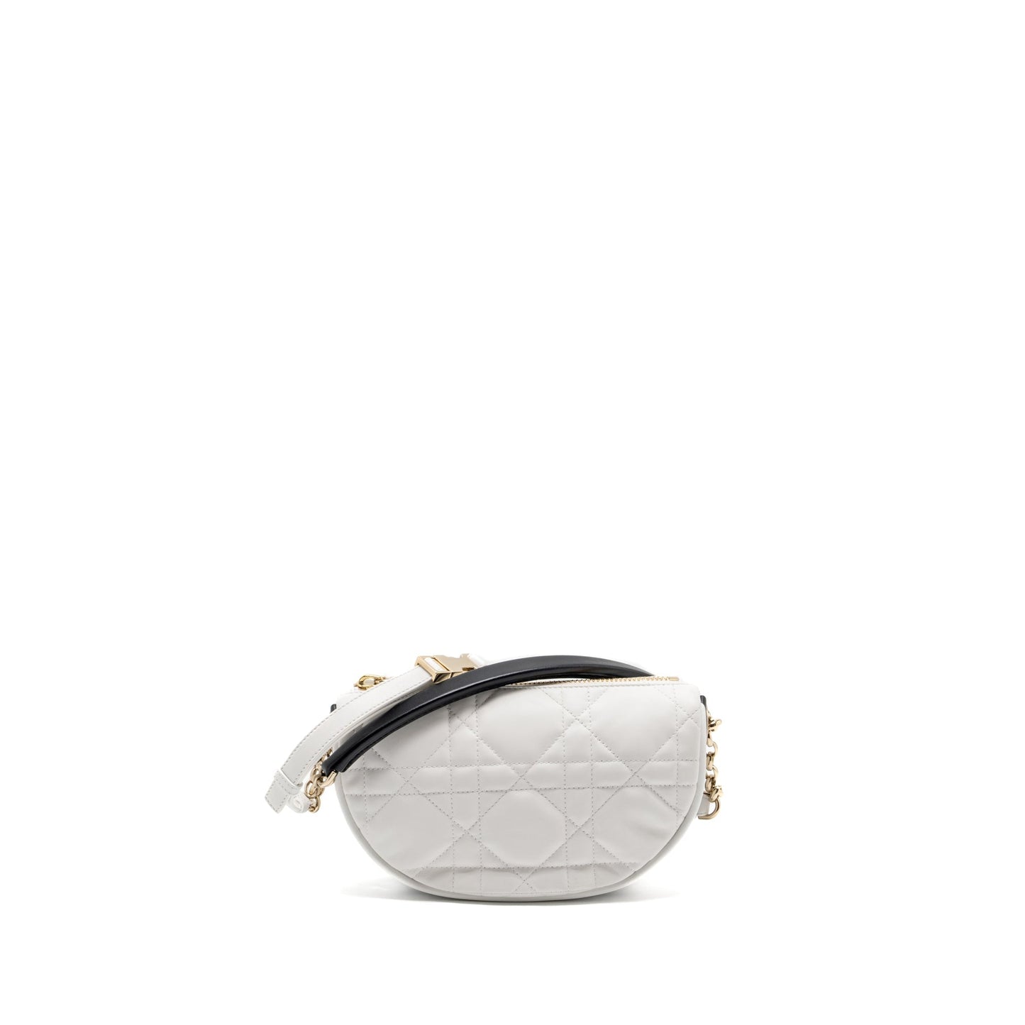 Luxury Dior Medium Luxury Dior Vibe Hobo Bag Lambskin White SHW