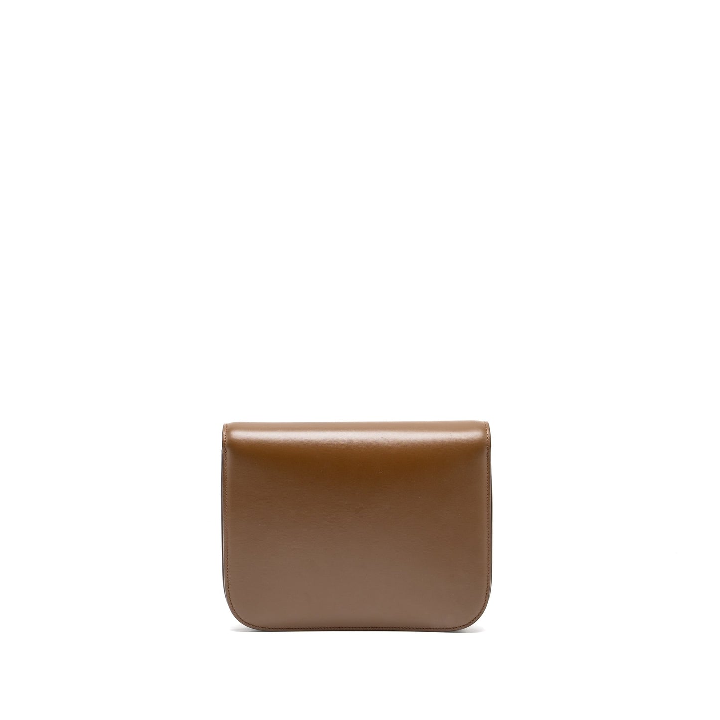 Celine Medium Classic Box Bag Calfskin Brown GHW