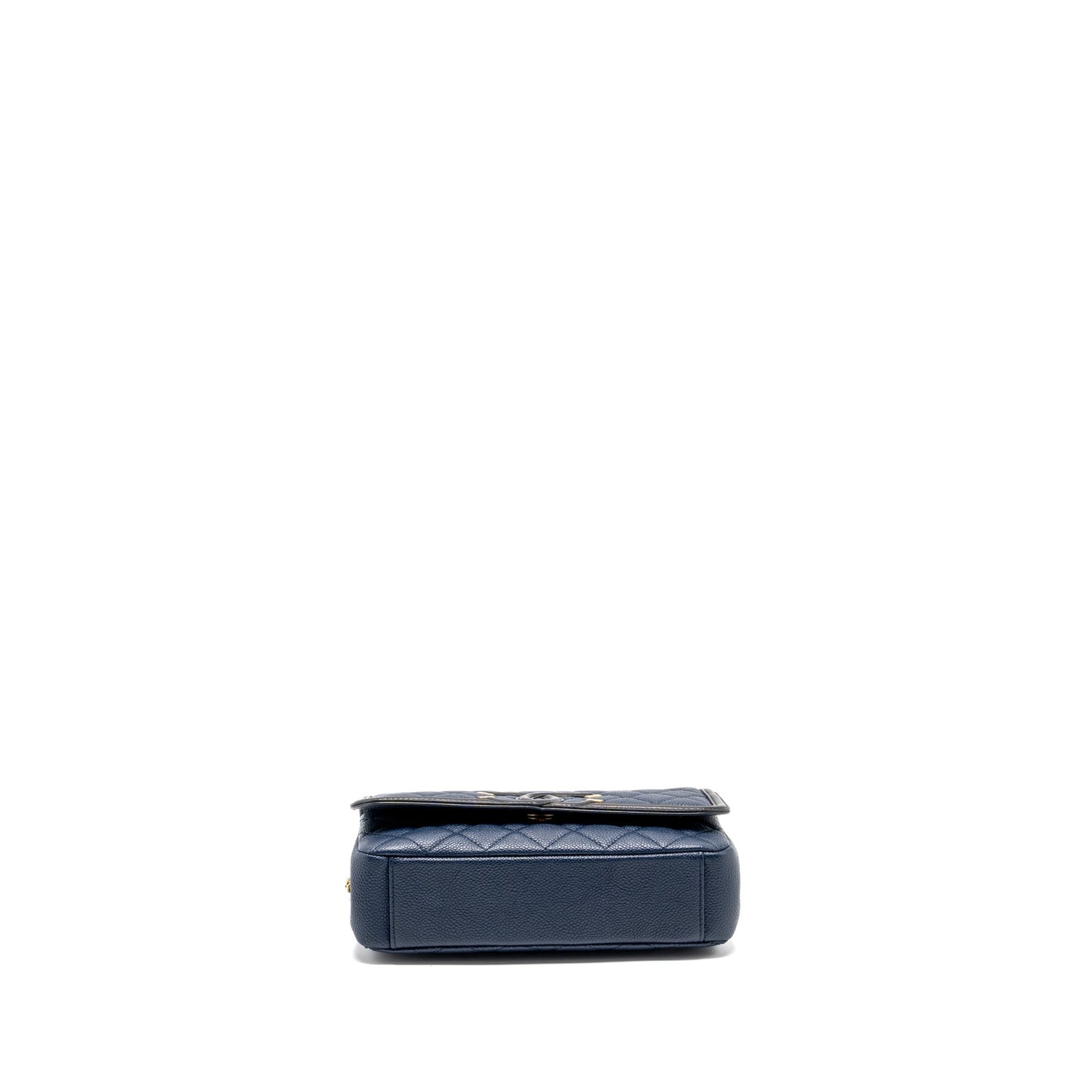 Chanel Filigree flap bag Caviar Navy/black GHW