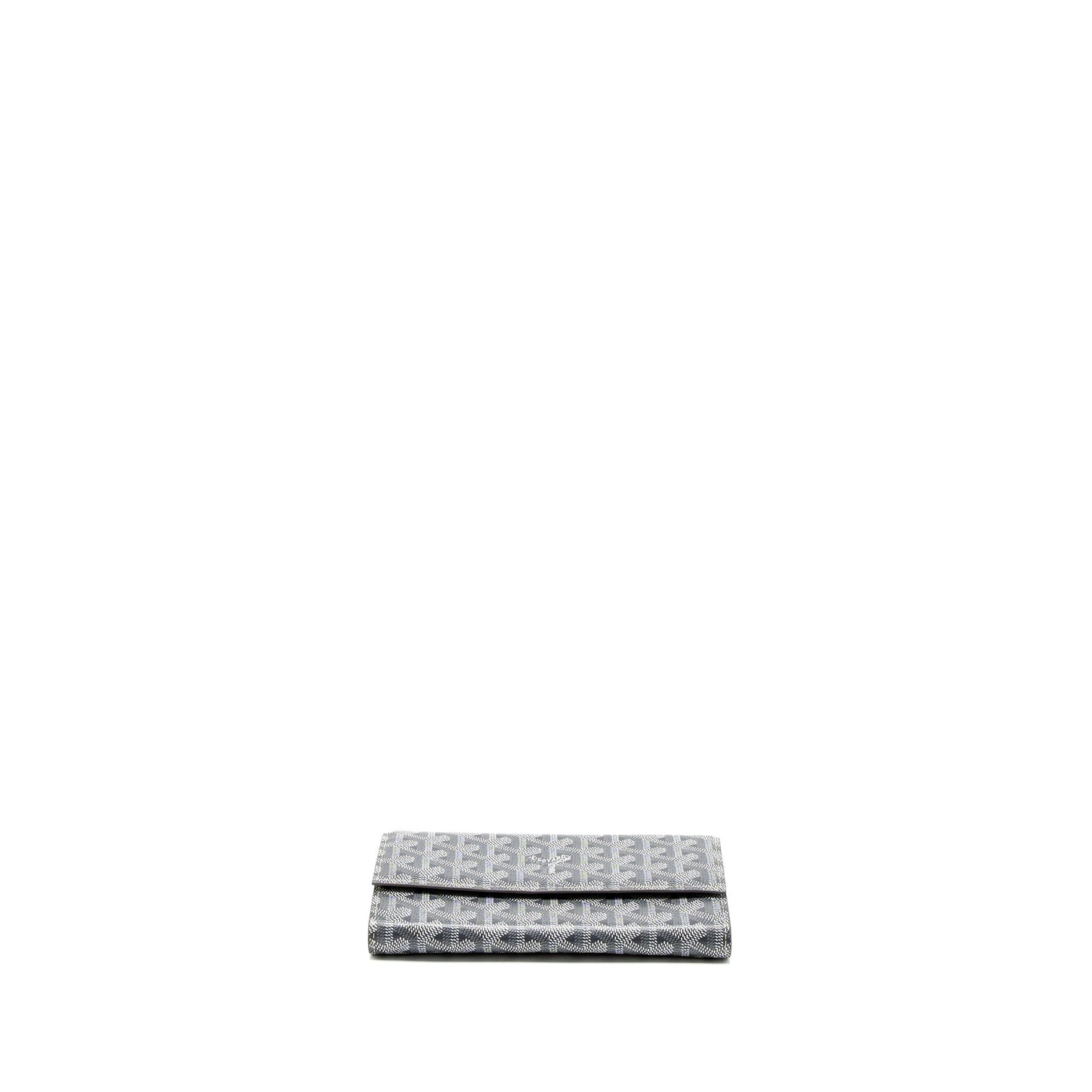 Goyard Varenne Continental Wallet Goyardine Canvas/Calfskin Grey SHW