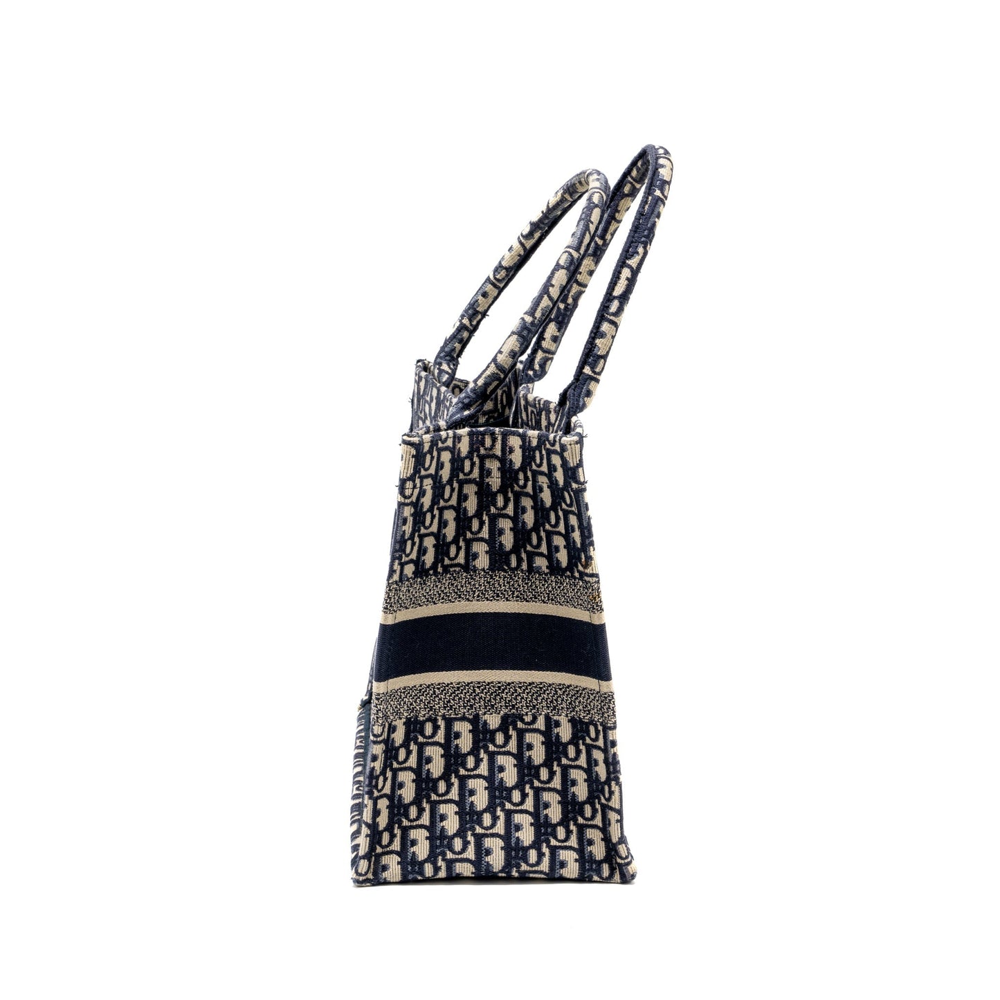 Luxury Dior Medium Book Tote Luxury Dior Oblique Embroidery Blue