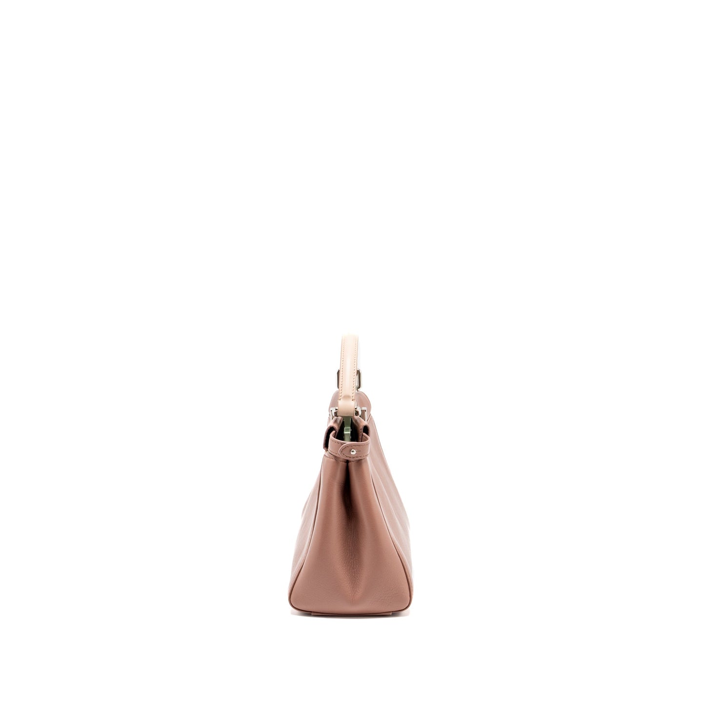 Fendi mini Peekaboo Bag Lambskin Dark Pink SHW