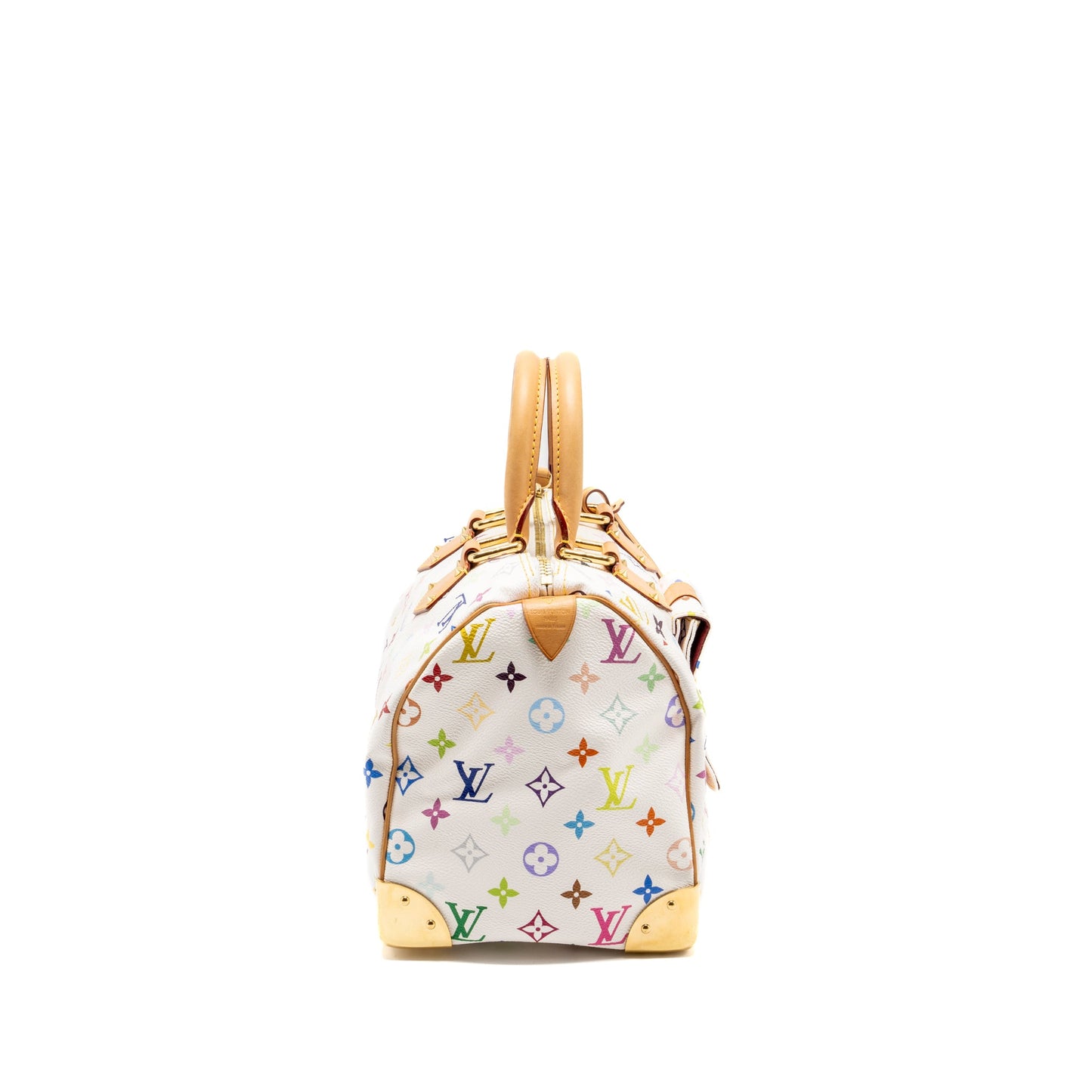 Louis Vuitton speedy 30 monogram Canvas white multicolour GHW