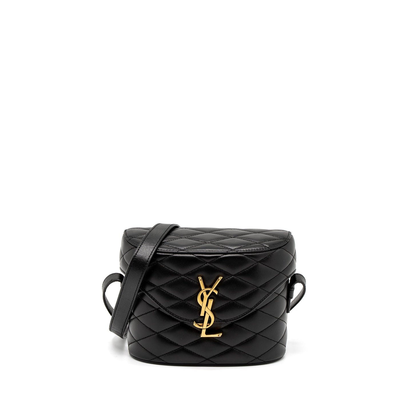 Saint Laurent June Box Bag Lambskin Black GHW