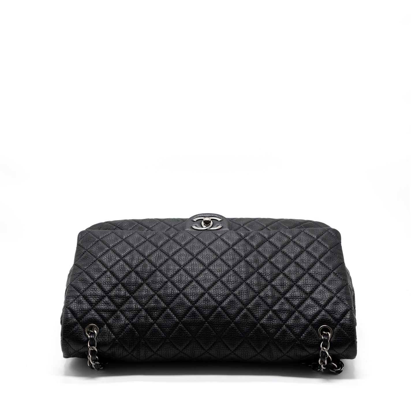 Chanel XXL classic travel flap calfskin black ruthenium hardware