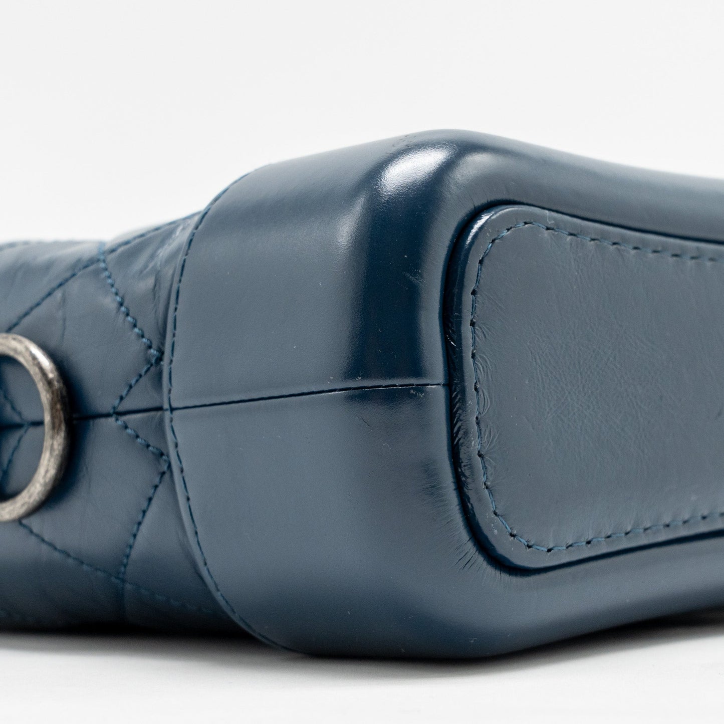 Chanel Small Gabrielle Hobo Bag Aged Calfskin Blue Multicoloured Hardware