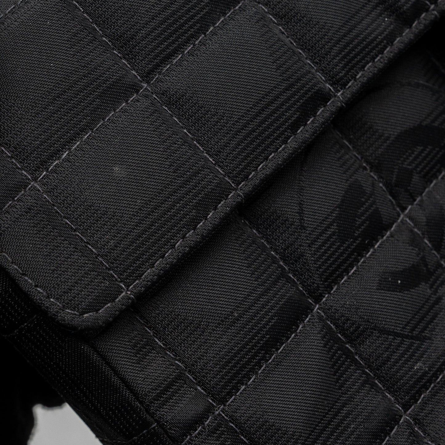 Chanel Vintage Flap Bag Fabric Black With Black Hardware