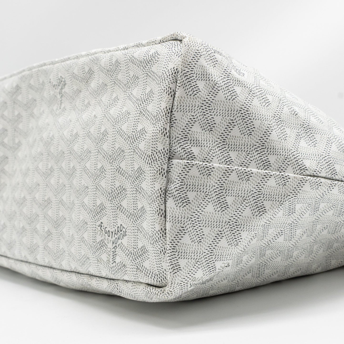 Goyard Saint Louis PM Tote Limited Edition Goyardine Canvas/Calfskin White/Blue/Yellow SHW