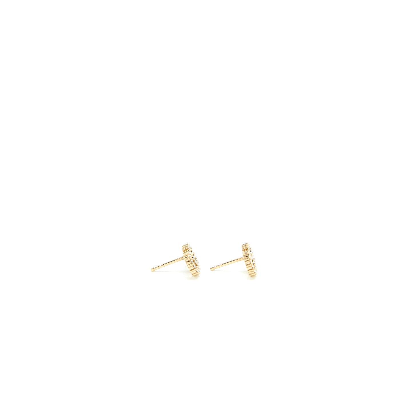 Luxury Dior Clair D Lune Earrings Crystal Gold Tone