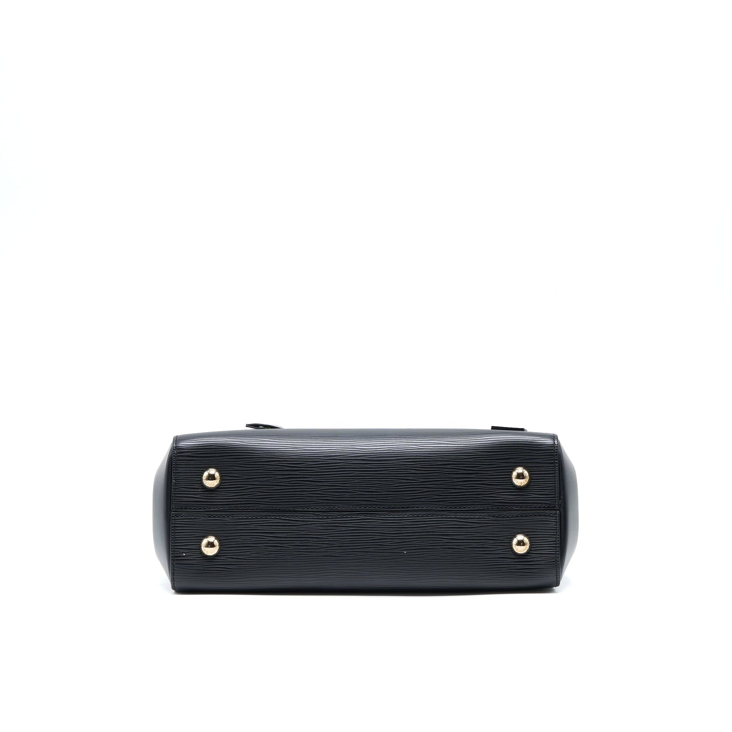 Louis Vuitton Cluny MM Epi Black SHW with Initial S.S