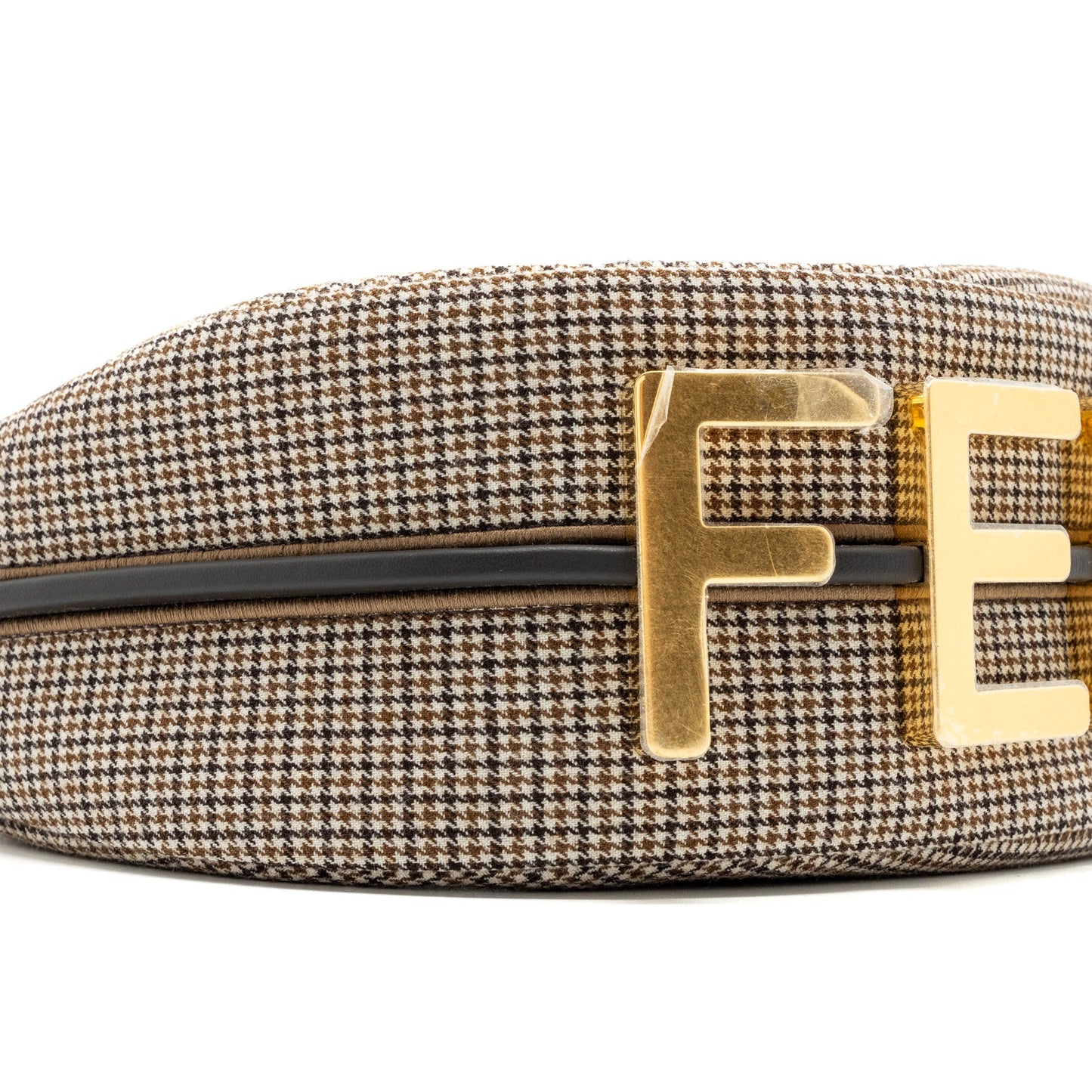 Fendi small fendigraphy bag fabric/ leather Beige/ multicolour GHW