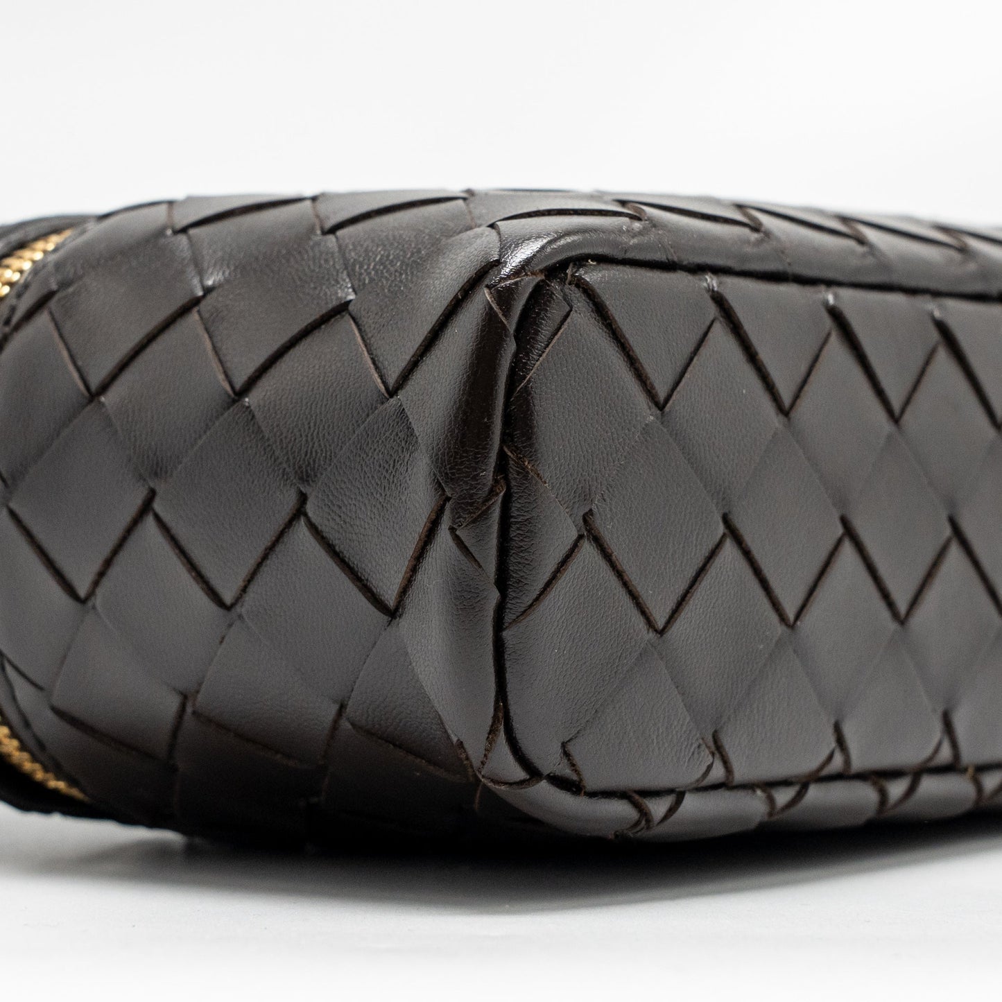 Bottega Veneta Bang Bang Vanity Case with Strap Intrecciato Leather Fondant GHW