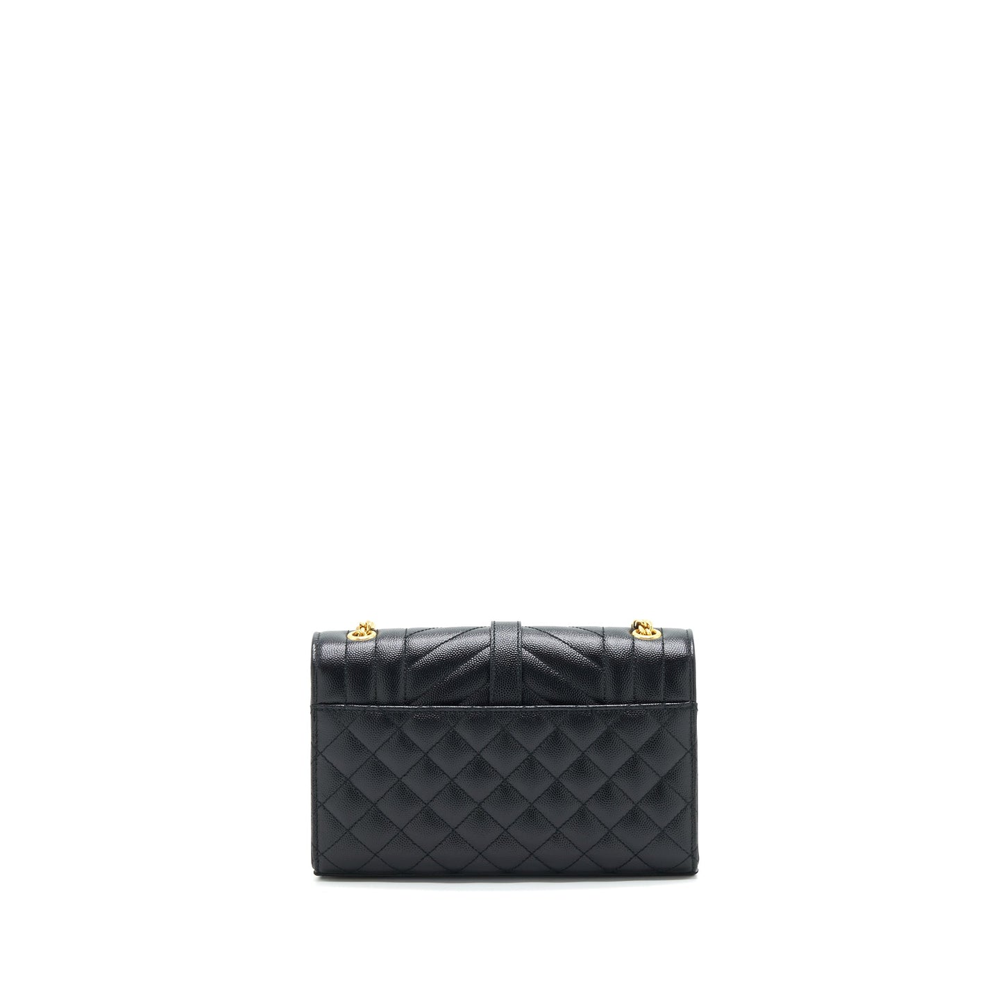 Laurent Small Envelope Crossbody Bag Black With GHW
