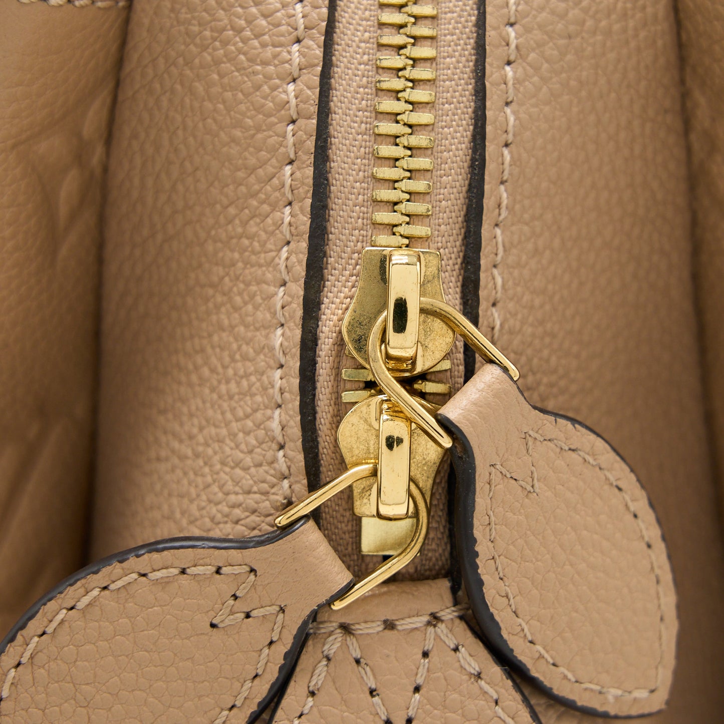 Louis Vuitton Vosges MM Monogram Empreinte Dark Beige GHW