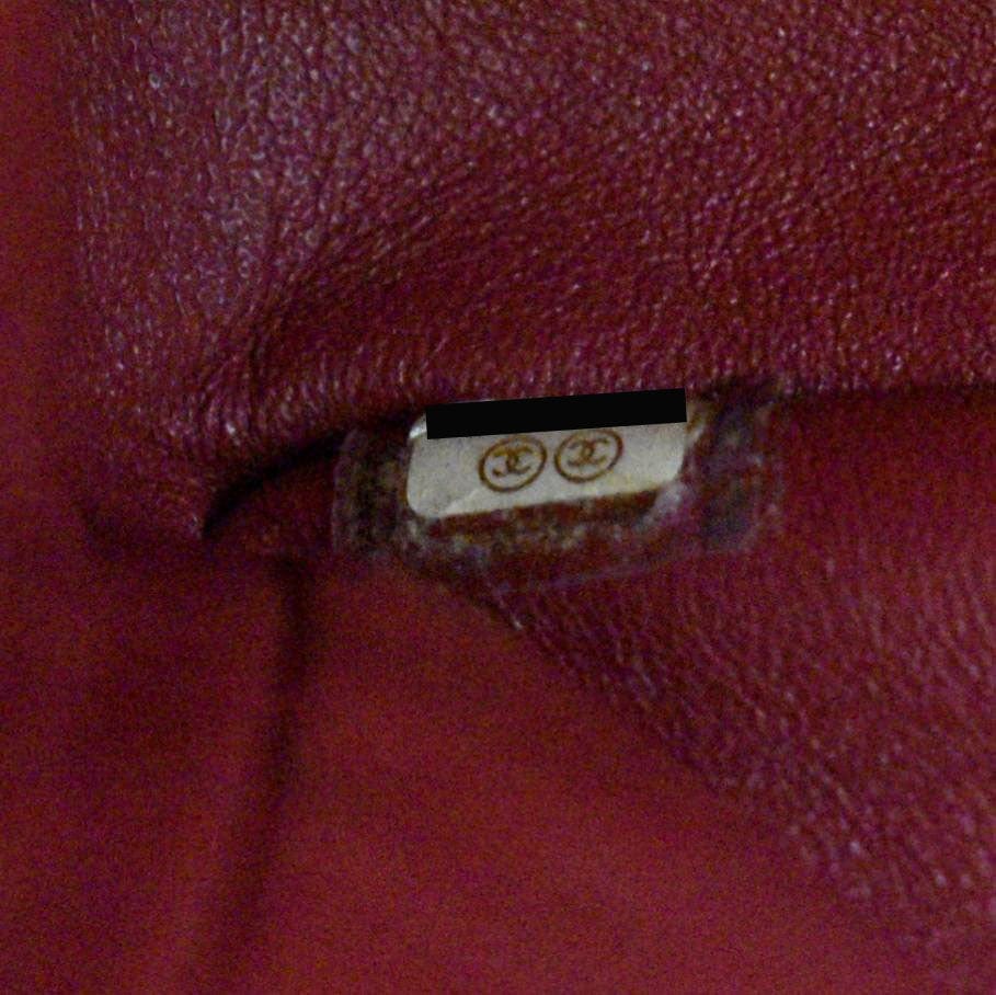 CHANEL Chevron Jumbo Rectangular Flap Quilted Leather Shoulder Bag Red (Repainted)